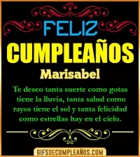 Frases de Cumpleaños Marisabel